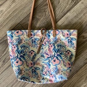 Large Floral Purse Tote